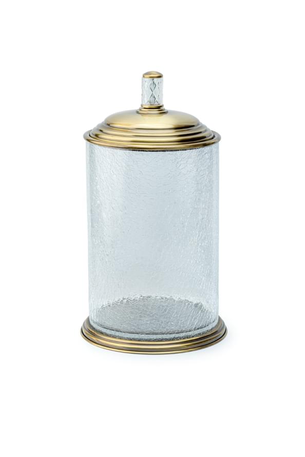 Плитка Boheme Murano Ведро MURANO CRISTAL для мусора бронза/прозрачный  поверхность глянец