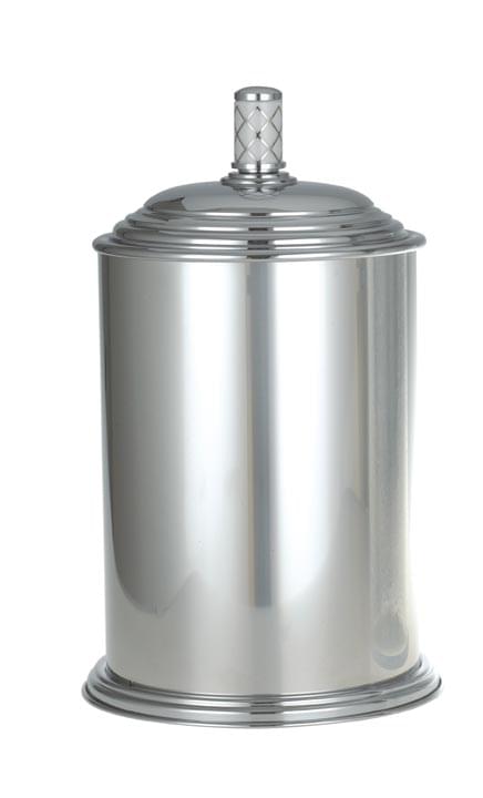 Плитка Boheme Murano Ведро MURANO для мусора хром/белый  поверхность глянец