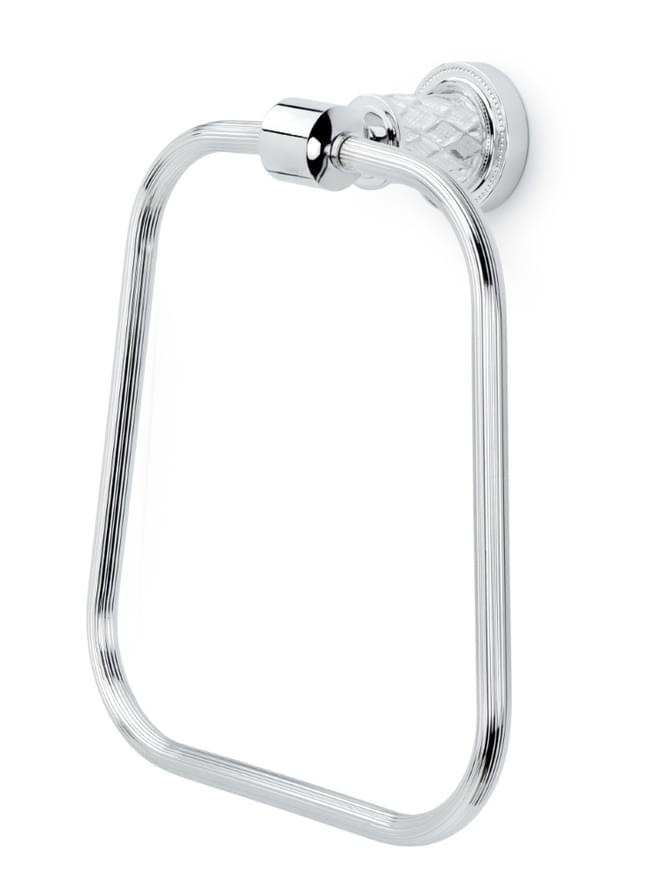 Плитка Boheme Murano Держатель MURANO CRISTAL для полотенца кольцо хром  поверхность глянец