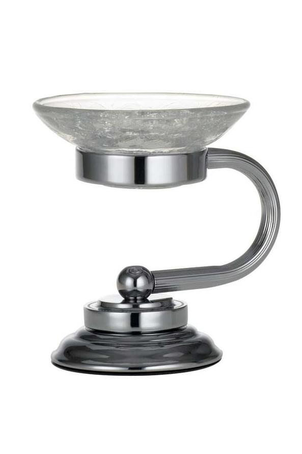 Плитка Boheme Murano Мыльница MURANO настольная хром  поверхность глянец