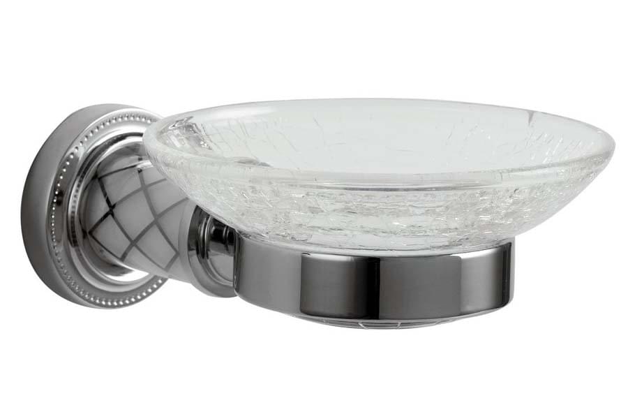 Плитка Boheme Murano Мыльница MURANO хром  поверхность глянец