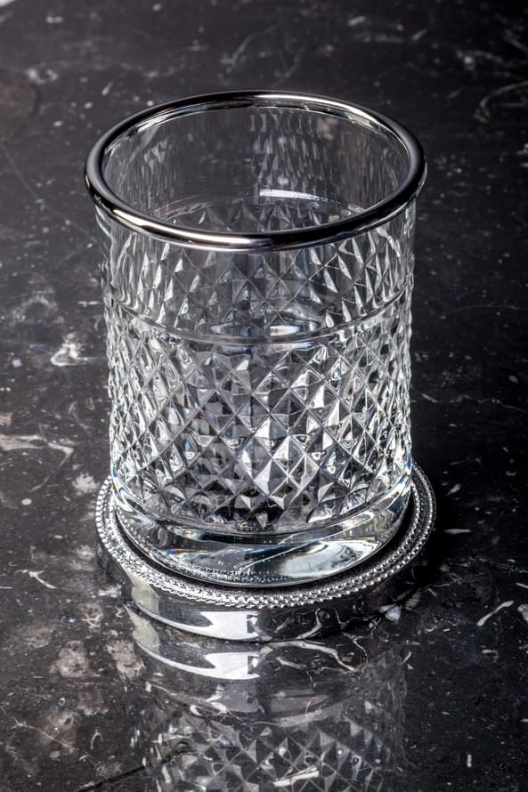 Плитка Boheme Murano Стакан MURANO CRISTAL настольный хром  поверхность глянец