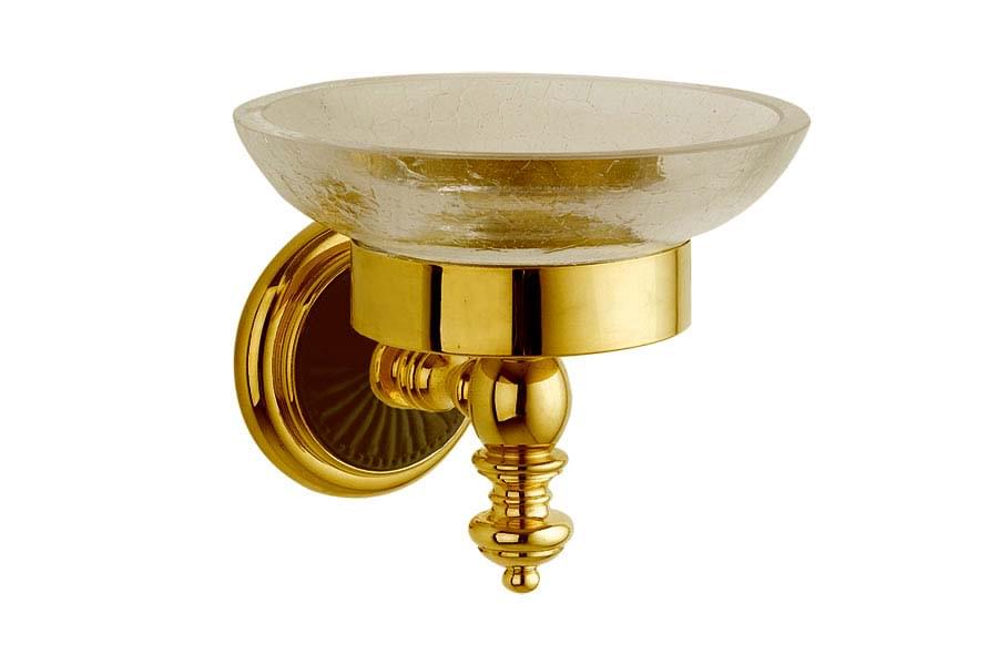 Плитка Boheme Palazzo Мыльница PALAZZO золото/черный  поверхность глянец