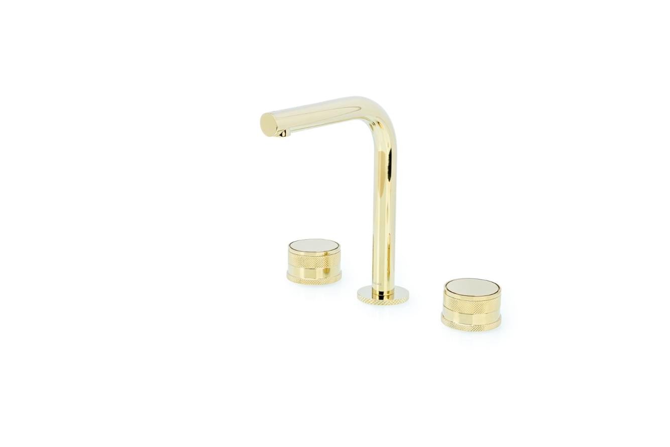 Плитка Boheme Prestige Смеситель PRESTIGE для раковины на 3 отверстия золото  поверхность глянец