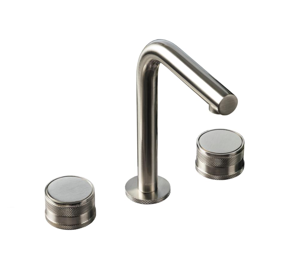 Плитка Boheme Prestige Смеситель PRESTIGE для раковины на 3 отверстия никель  поверхность брашированная