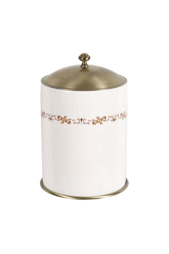 Плитка Boheme Provanse Ведро PROVANSE для мусора бронза/белый  поверхность глянец