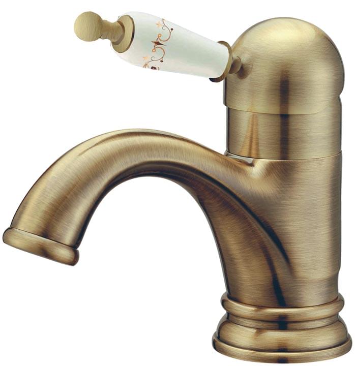 Плитка Boheme Provanse Смеситель PROVANSE для раковины бронза  поверхность глянец