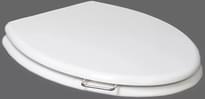 Плитка Boheme Puro Сиденье для унитаза PURO массив белый/хром поверхность глянец