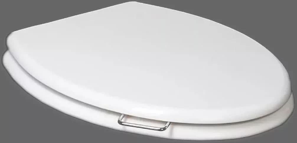 Плитка Boheme Puro Сиденье для унитаза PURO массив белый/хром  поверхность глянец