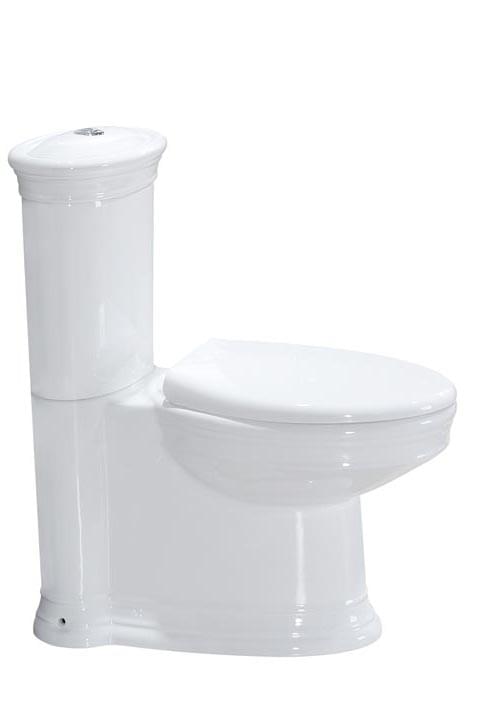 Плитка Boheme Puro Унитаз PURO напольный с бачком без сиденья белый  поверхность глянец