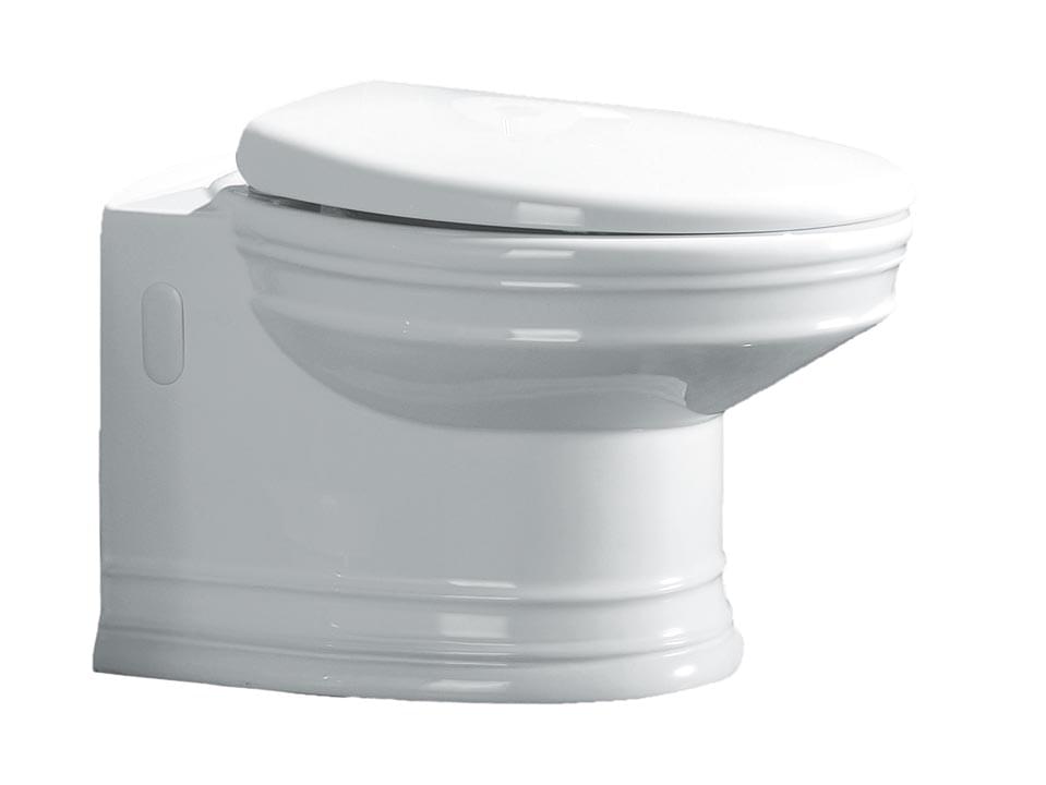 Плитка Boheme Puro Унитаз PURO подвесной без сиденья белый  поверхность глянец