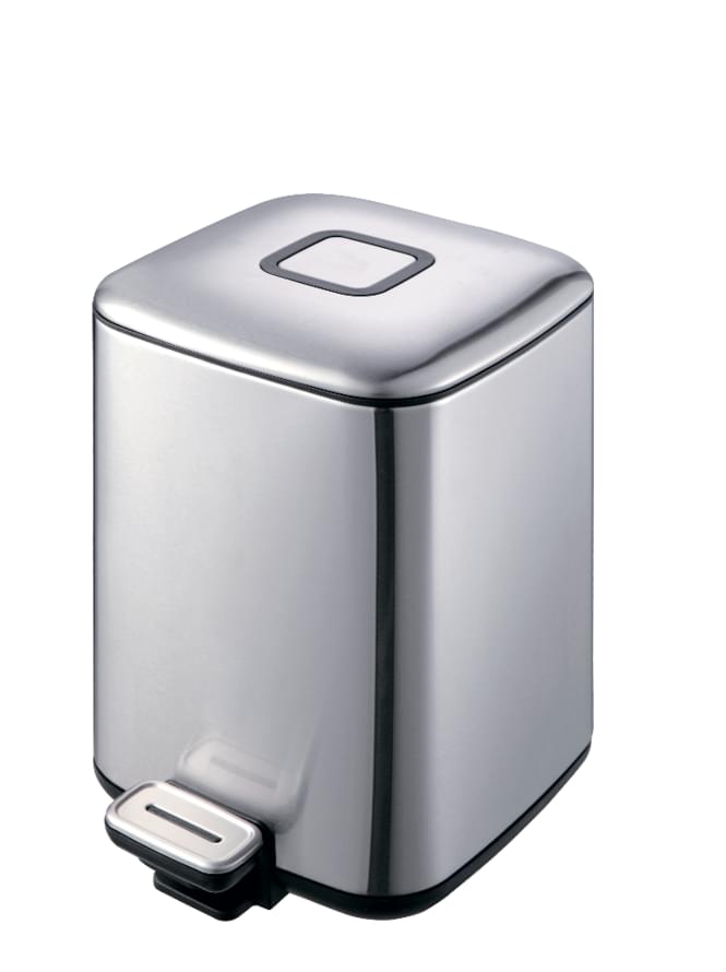 Плитка Boheme Q Ведро для мусора Q с педалью сталь  поверхность глянец