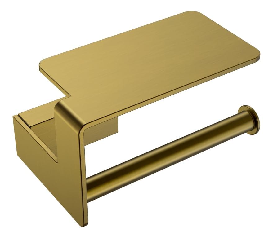 Плитка Boheme Q Держатель Q для т/б с полкой бронза  поверхность глянец