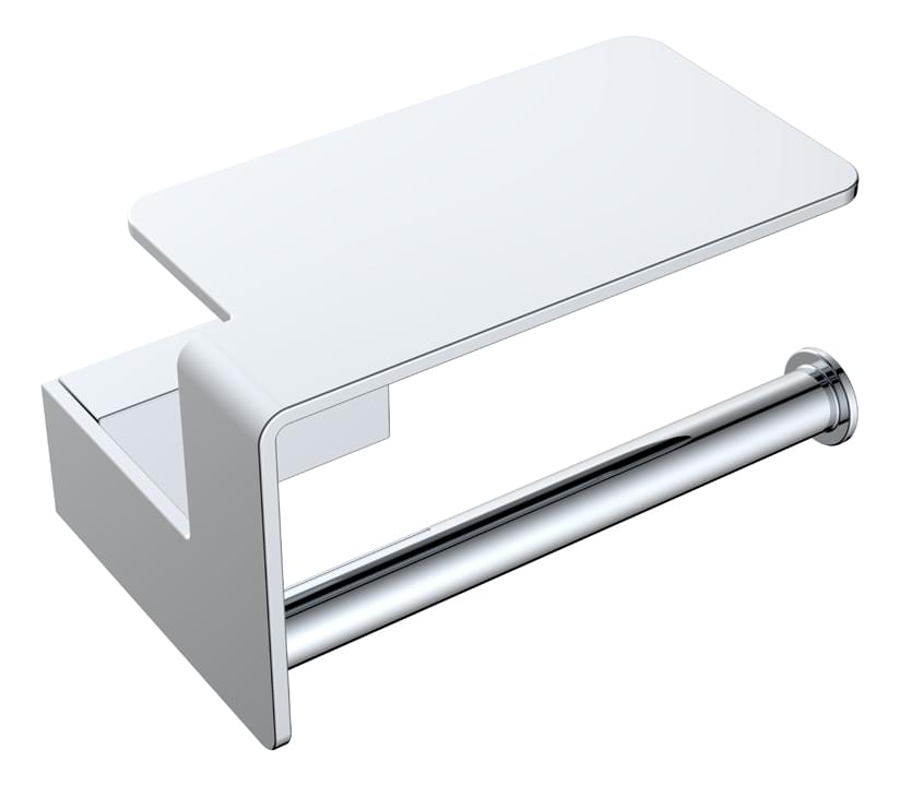 Плитка Boheme Q Держатель Q для т/б с полкой хром  поверхность глянец