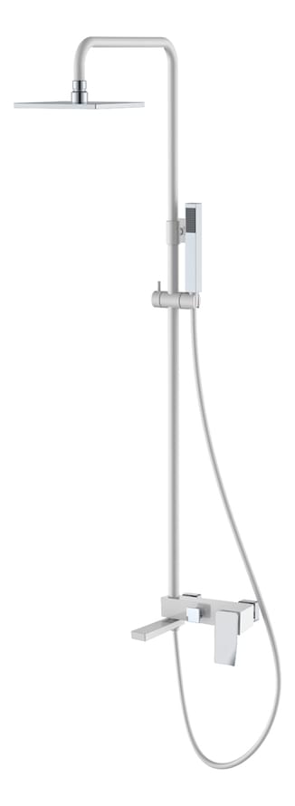 Плитка Boheme Q Душевая колонна Q 2 белый/хром  поверхность глянец