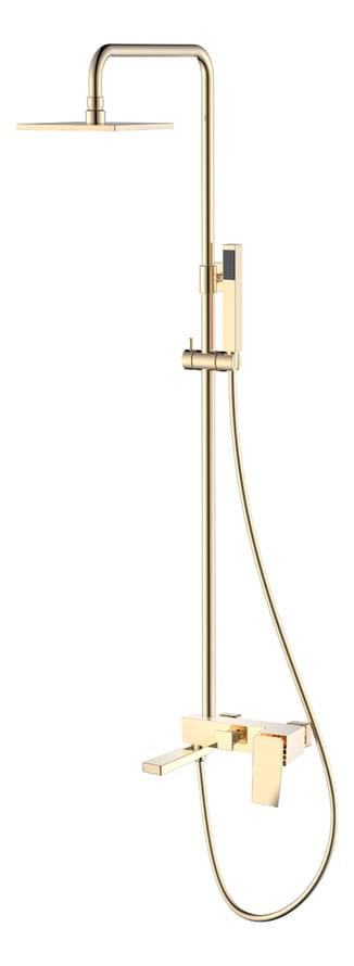 Плитка Boheme Q Душевая колонна Q 2 золото  поверхность глянец