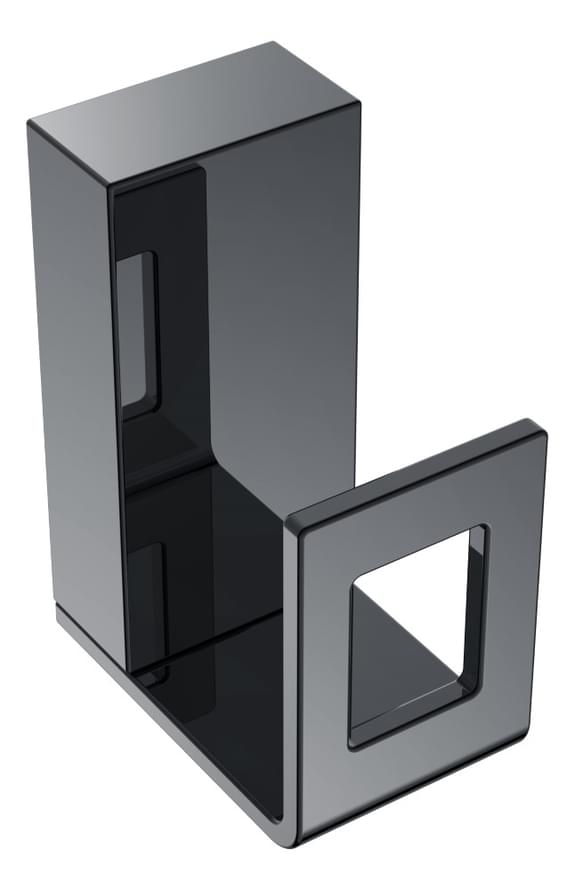 Плитка Boheme Q Крючок Q оружейная сталь  поверхность глянец