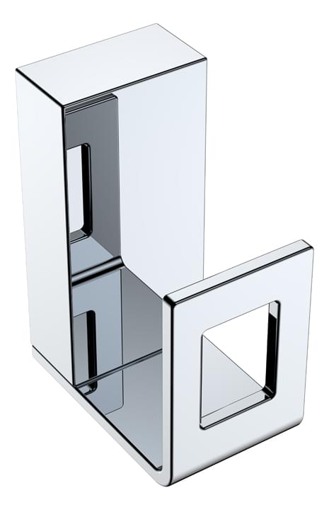 Плитка Boheme Q Крючок Q хром  поверхность глянец