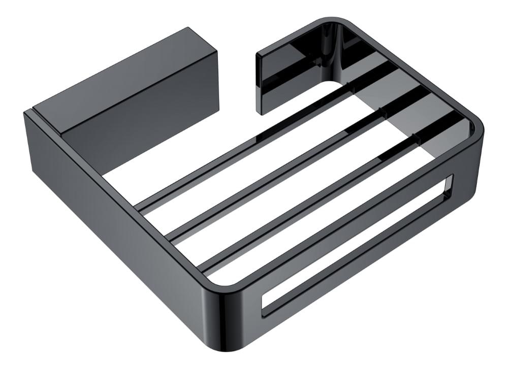 Плитка Boheme Q Мыльница Q оружейная сталь  поверхность глянец