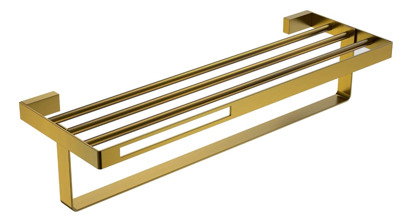 Плитка Boheme Q Полка Q для полотенец бронза  поверхность глянец