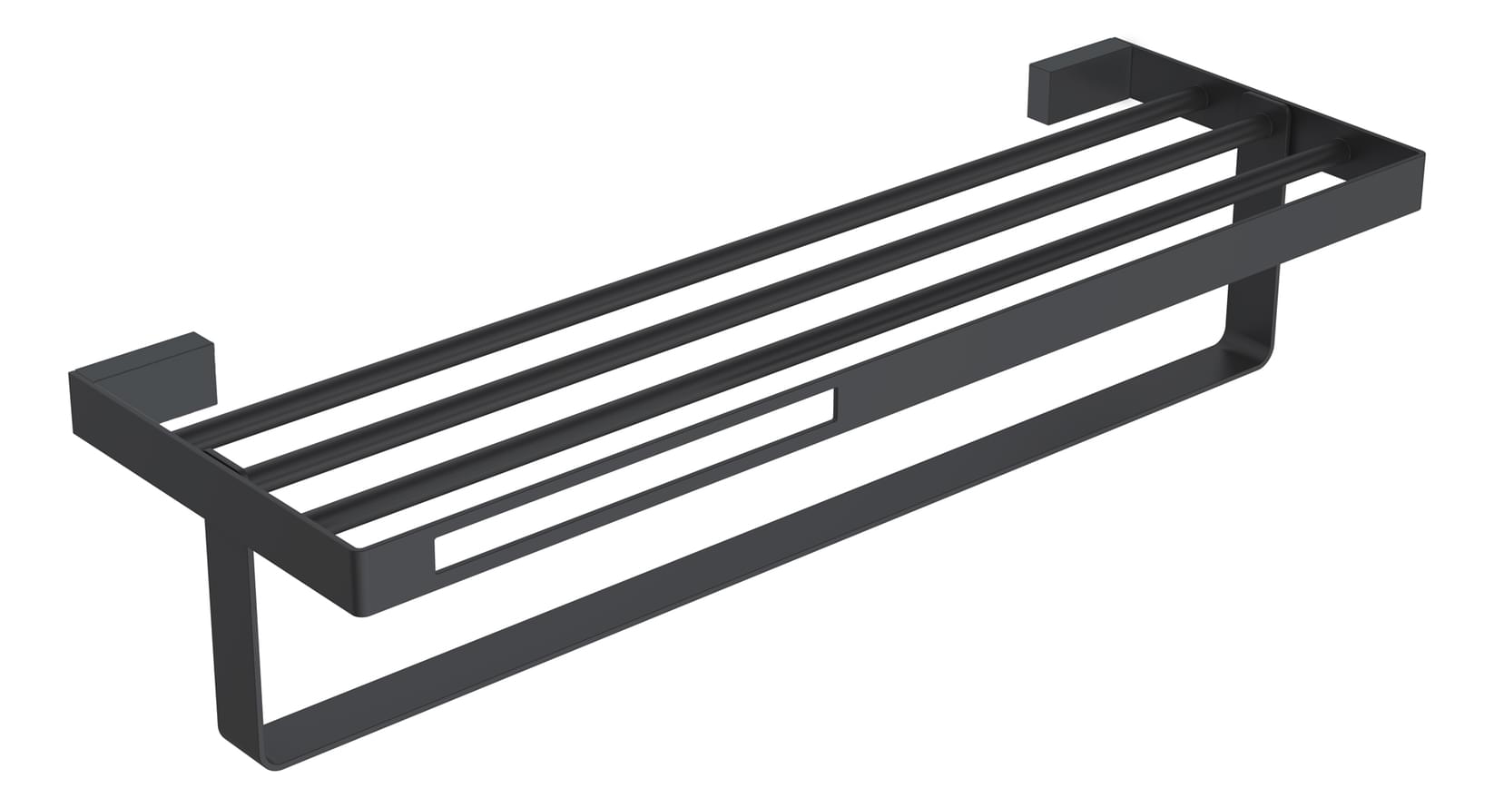 Плитка Boheme Q Полка Q для полотенец черный матовый  поверхность матовая