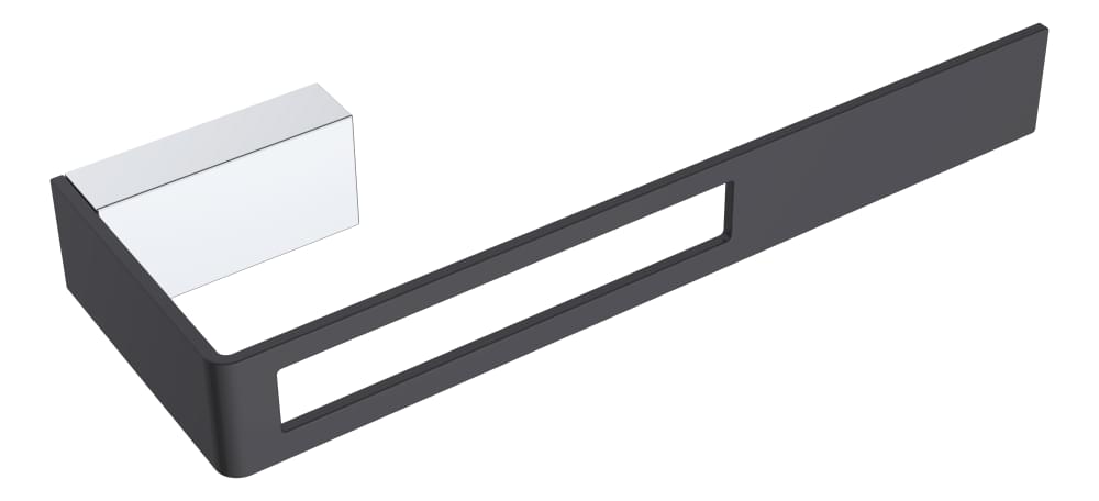 Плитка Boheme Q Полотенцедержатель Q хром/черный  поверхность микс