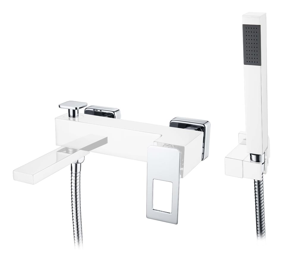 Плитка Boheme Q Смеситель Q для ванны с лейкой хром  поверхность глянец