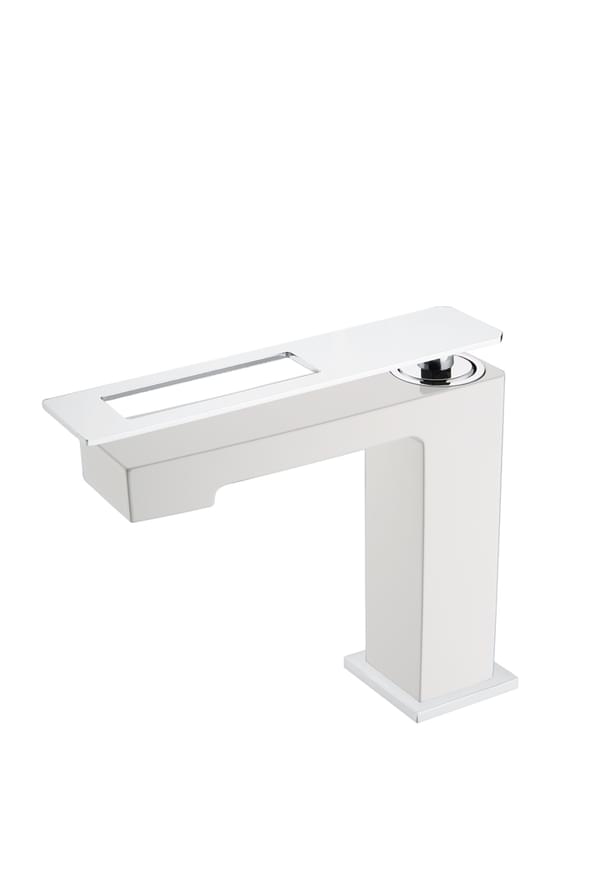 Плитка Boheme Q Смеситель Q для раковины белый/хром  поверхность глянец