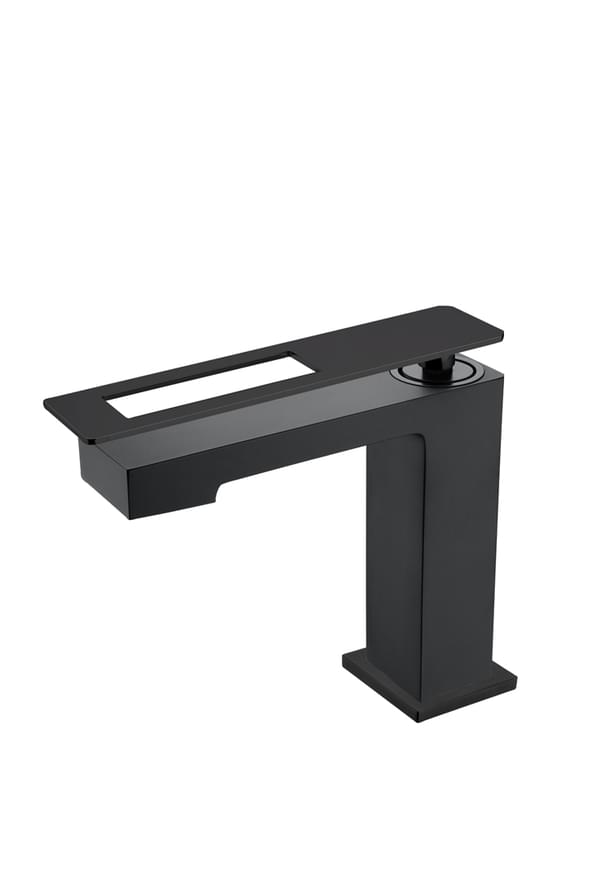 Плитка Boheme Q Смеситель Q для раковины черный матовый  поверхность матовая