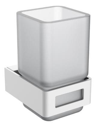 Плитка Boheme Q Стакан Q для зубных щеток белый матовый  поверхность матовая