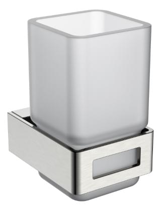 Плитка Boheme Q Стакан Q для зубных щеток никель  поверхность брашированная