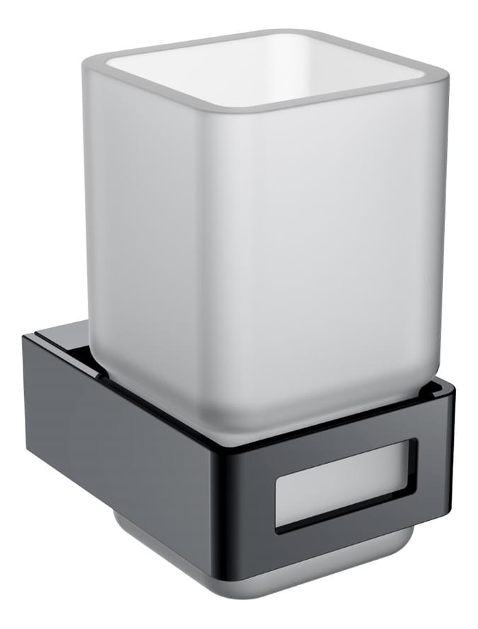 Плитка Boheme Q Стакан Q для зубных щеток оружейная сталь  поверхность глянец