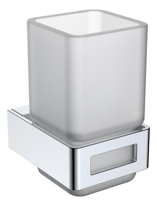 Плитка Boheme Q Стакан Q для зубных щеток хром  поверхность глянец