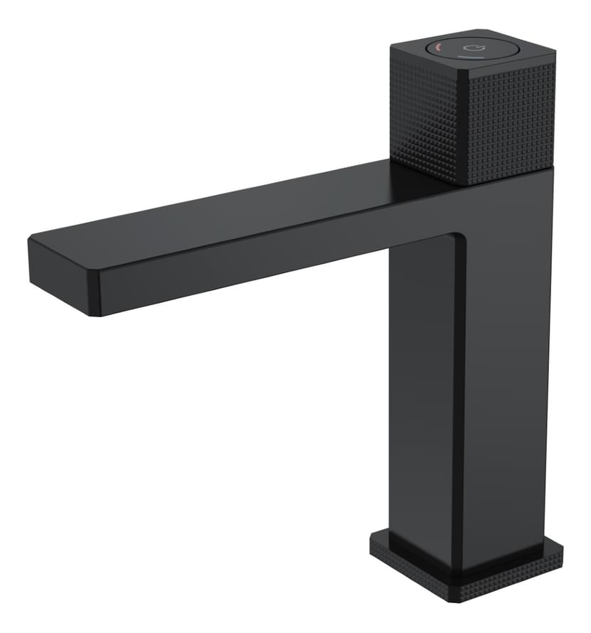 Плитка Boheme Quad Смеситель QUAD для раковины автоматический черный матовый  поверхность матовая