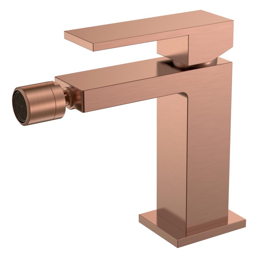 Плитка Boheme Qubic Смеситель QUBIC для биде медь  поверхность брашированная