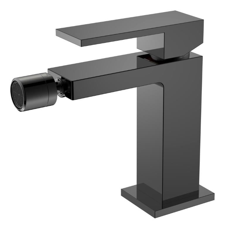 Плитка Boheme Qubic Смеситель QUBIC для биде оружейная сталь  поверхность глянец