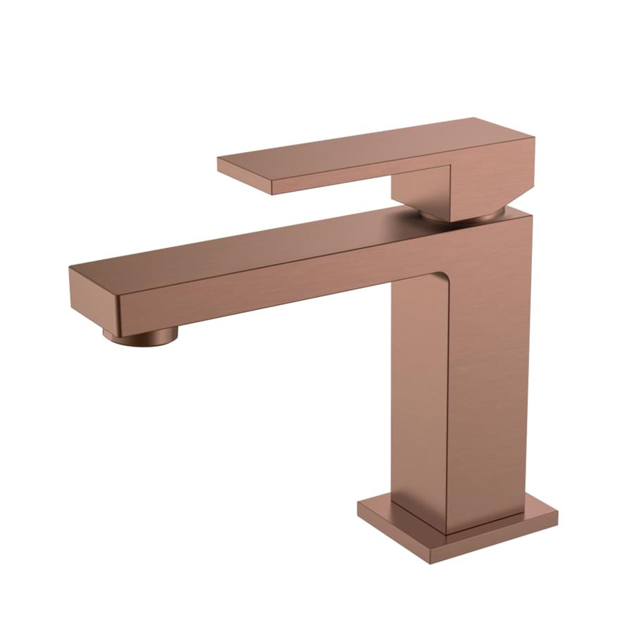 Плитка Boheme Qubic Смеситель QUBIC для раковины бронза брашированная  поверхность брашированная