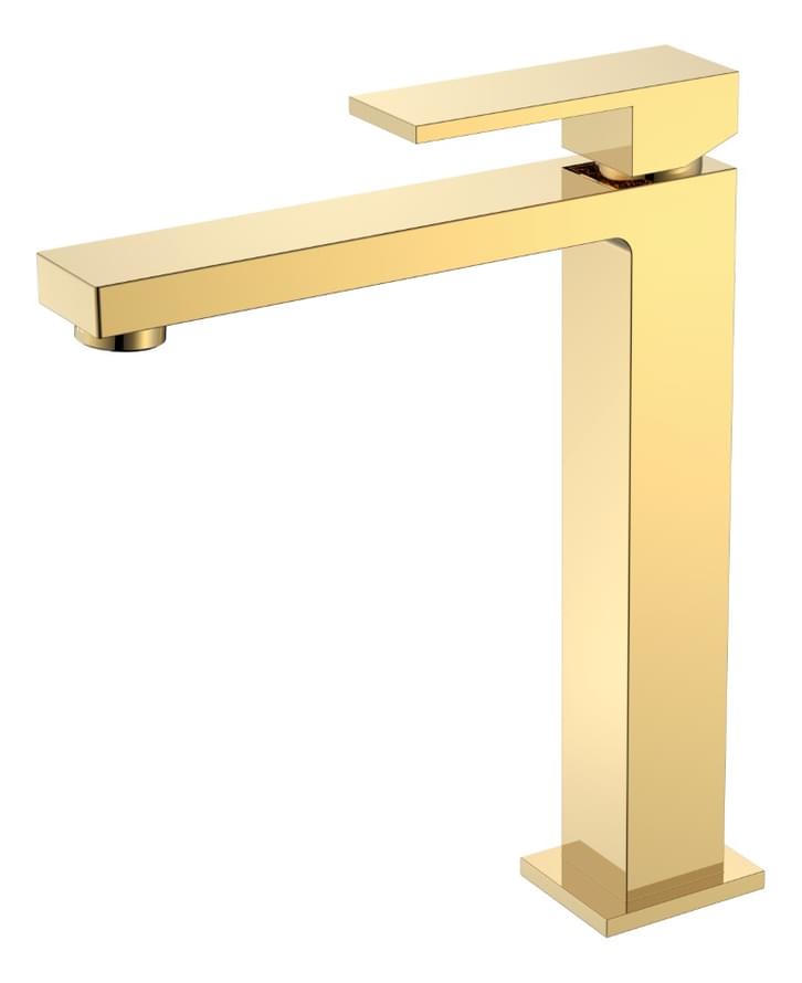 Плитка Boheme Qubic Смеситель QUBIC для раковины высокий золото  поверхность глянец
