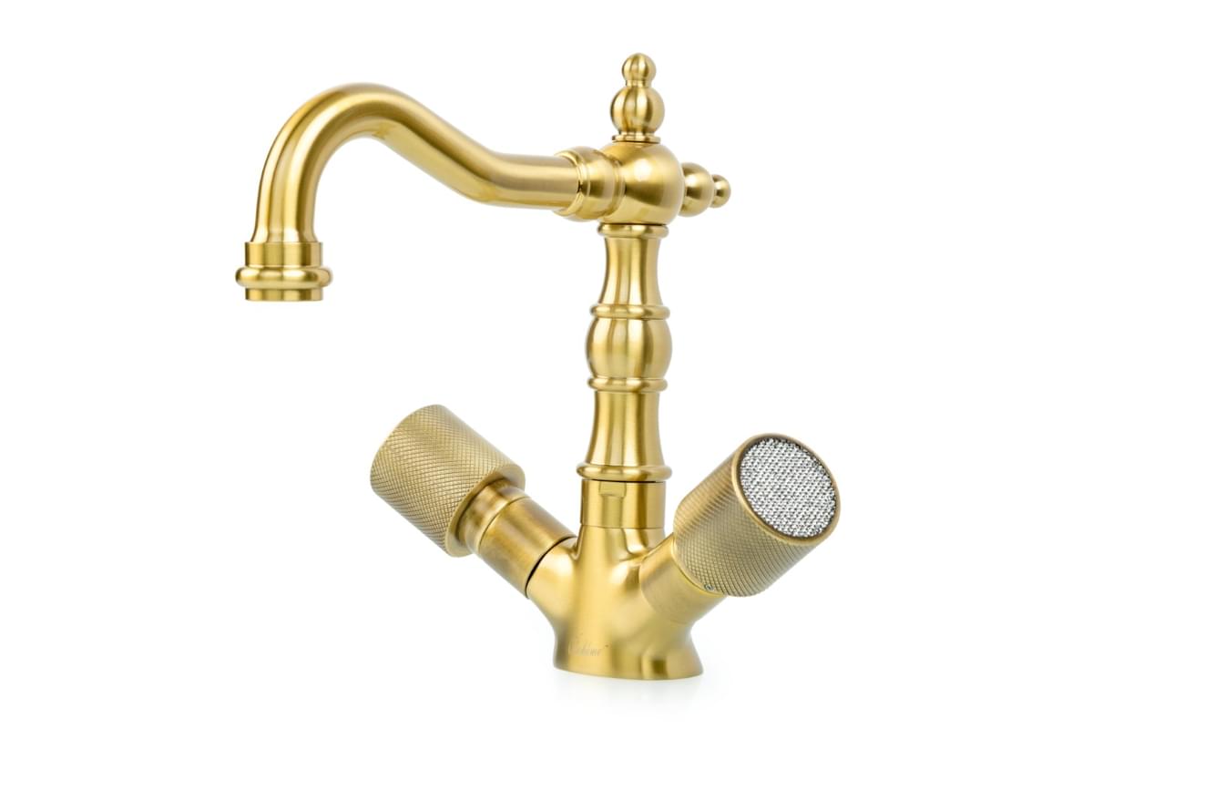 Плитка Boheme Royal Смеситель ROYAL CRISTAL для ванны бронза  поверхность глянец