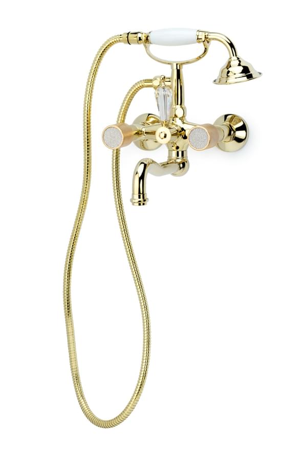 Плитка Boheme Royal Смеситель ROYAL CRISTAL для ванны золото  поверхность глянец