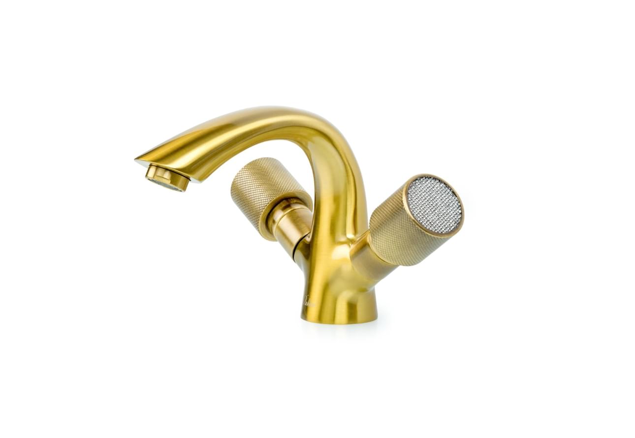 Плитка Boheme Royal Смеситель ROYAL CRISTAL для раковины бронза  поверхность глянец