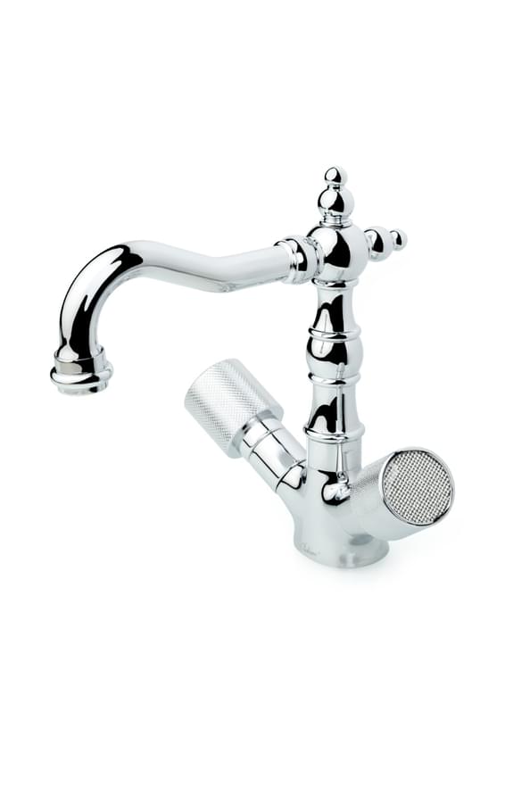 Плитка Boheme Royal Смеситель ROYAL CRISTAL для раковины высокий хром  поверхность глянец