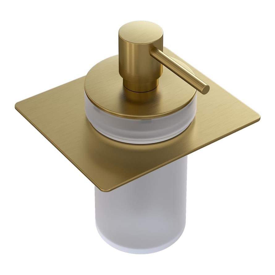 Плитка Boheme Space Дозатор для полки SPACE золото брашированное  поверхность брашированная