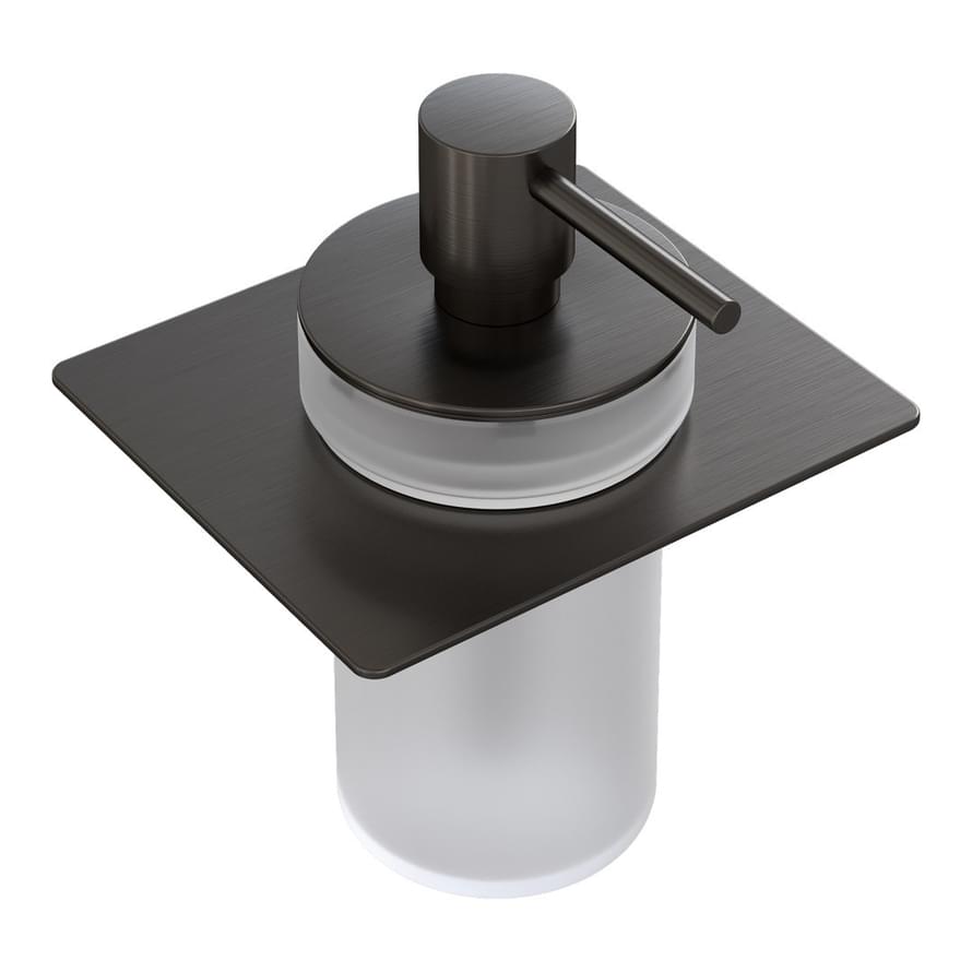 Плитка Boheme Space Дозатор для полки SPACE оружейная сталь брашированная  поверхность брашированная