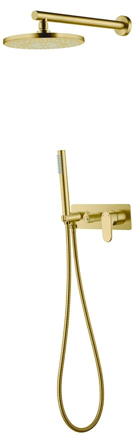 Плитка Boheme Spectre Душевая система SPECTRE встроенная со смесителем бронза  поверхность глянец