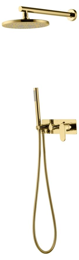 Плитка Boheme Spectre Душевая система SPECTRE встроенная со смесителем золото  поверхность глянец