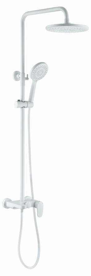 Плитка Boheme Spectre Душевая система SPECTRE со смесителем белый матовый  поверхность матовая
