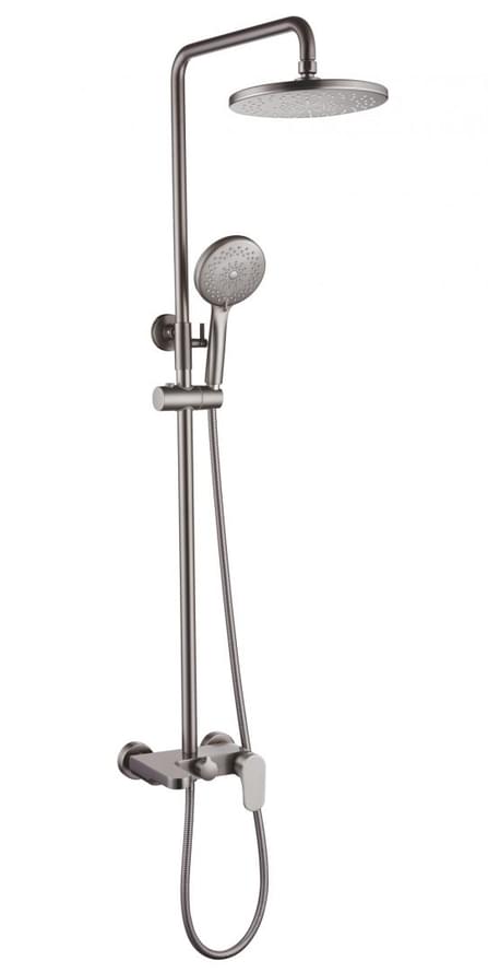 Плитка Boheme Spectre Душевая система SPECTRE со смесителем никель  поверхность брашированная