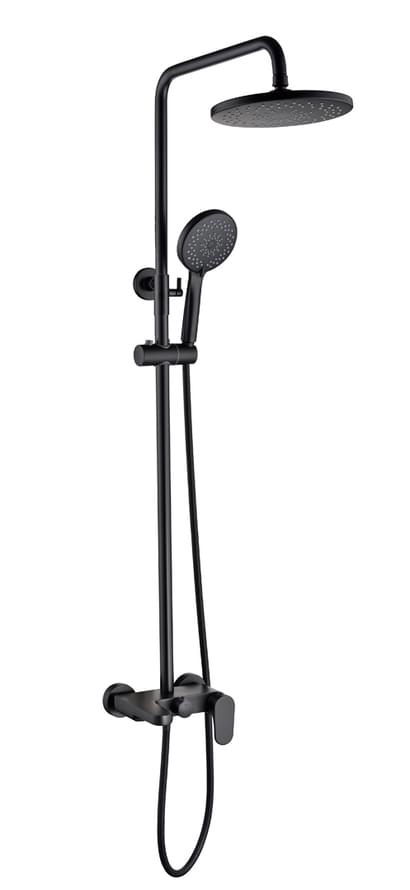 Плитка Boheme Spectre Душевая система SPECTRE со смесителем черный матовый  поверхность матовая