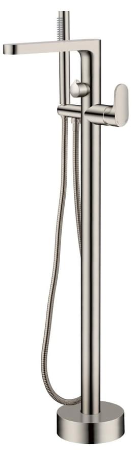 Плитка Boheme Spectre Смеситель SPECTRE для ванны напольный с лейкой никель  поверхность брашированная